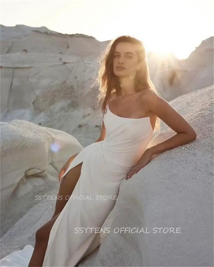Robe de mariée sirène sans bretelles pour femme, robe de mariée simple, occasion spéciale, mariage, soirée familiale, cérémonie de remise de diplômes, anniversaire