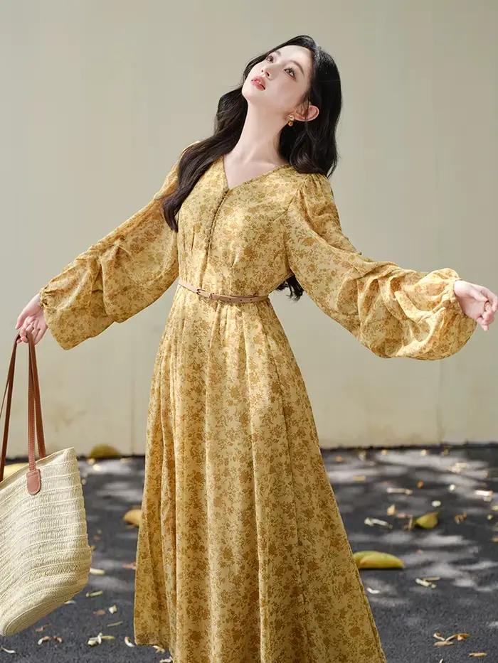 Robe femme ample décontracté imprimé