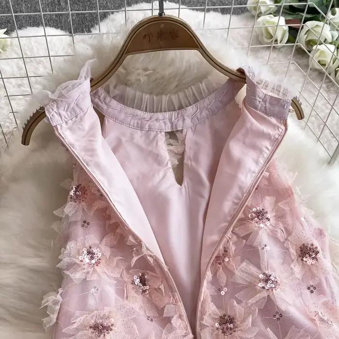 Robe d'anniversaire chic française pour femme