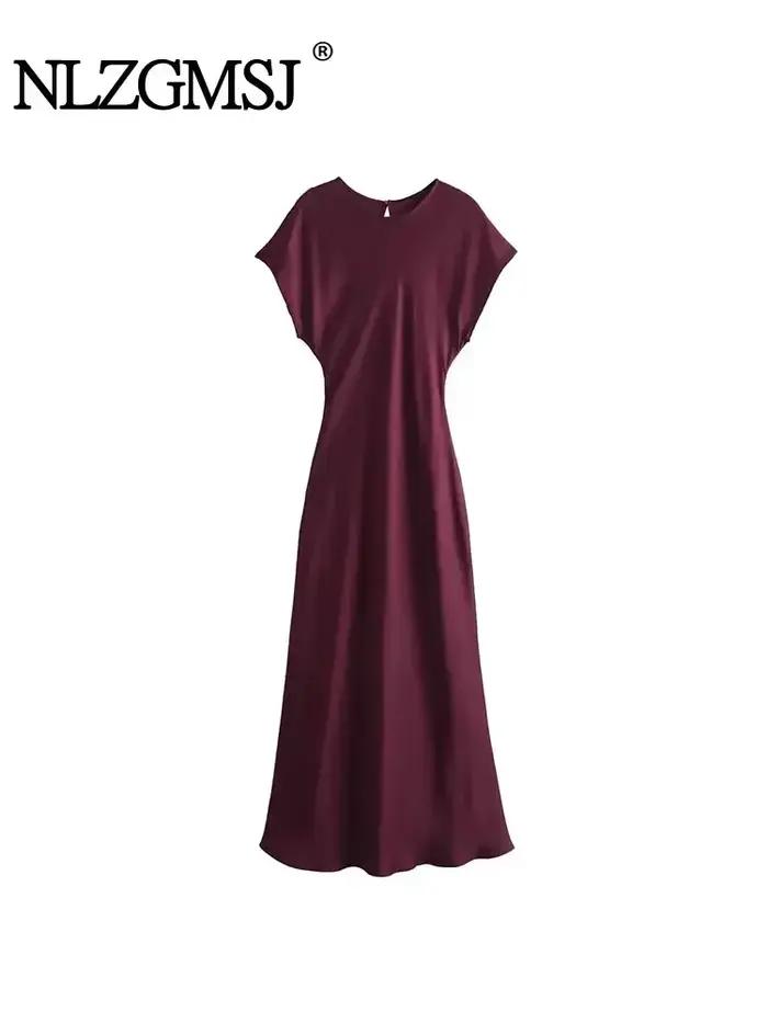 Robe longue en Satin pour femmes