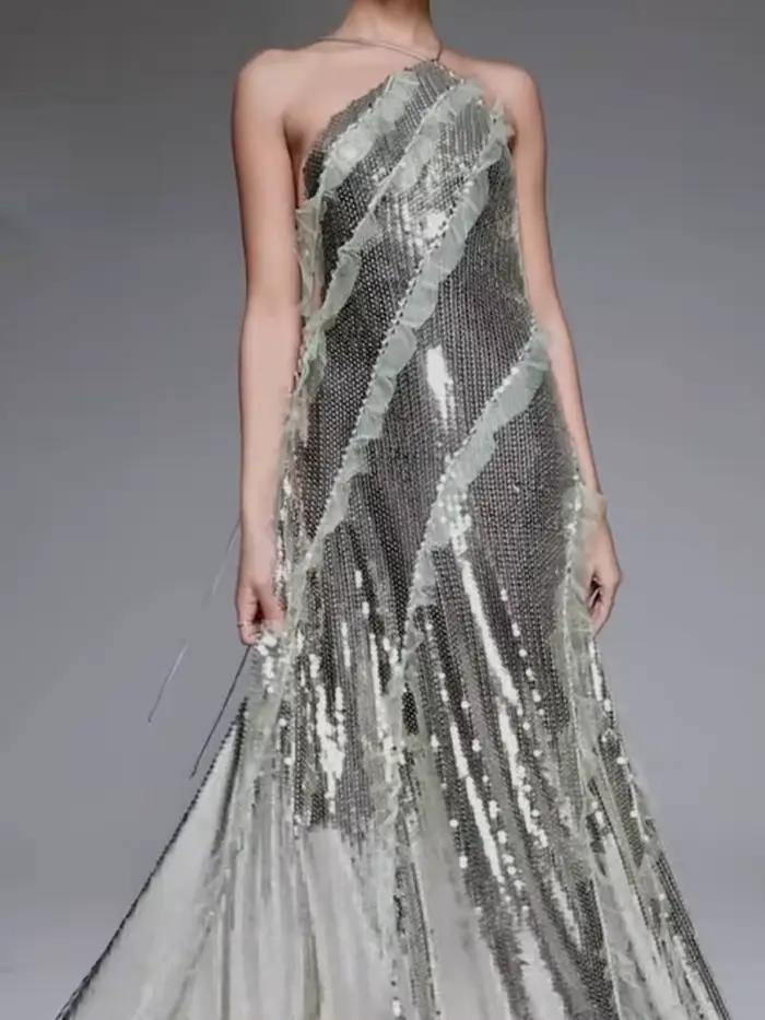 Robe de soirée élégante à paillettes pour femmes