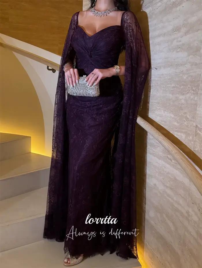 Lorrtta robe de Cocktail personnalisée robes formelles femmes violet luxueux