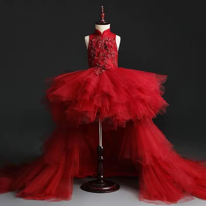 Robe de demoiselle d'honneur rouge