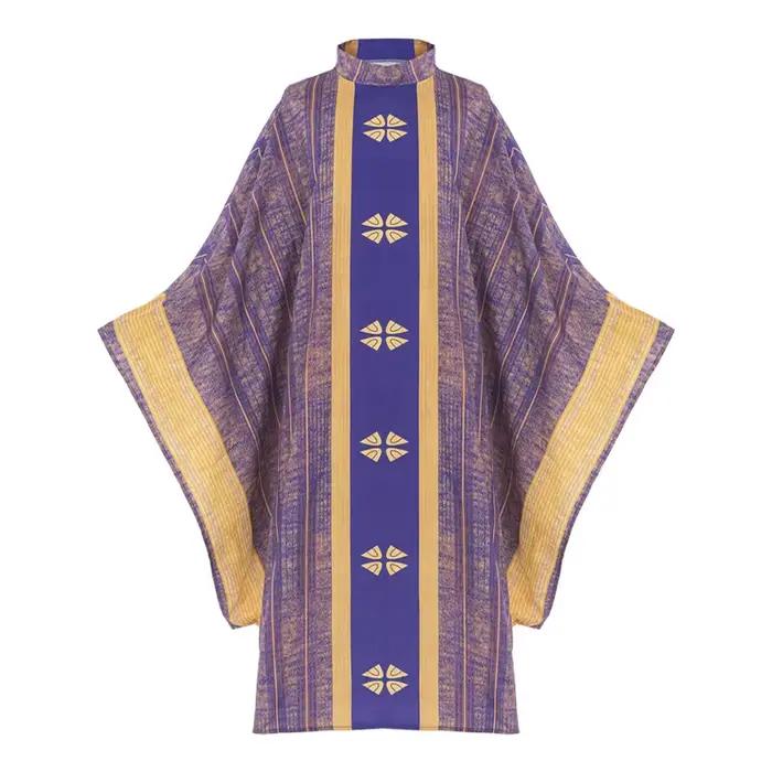 Robe médiévale avec revers et manches longues