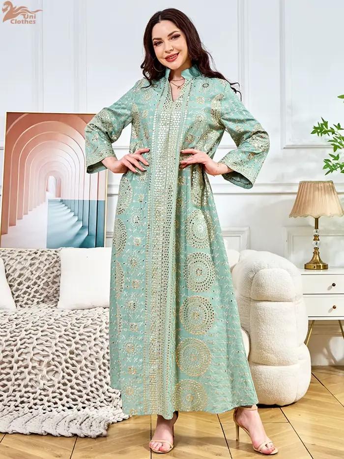 Robe musulmane brodée pour femmes
