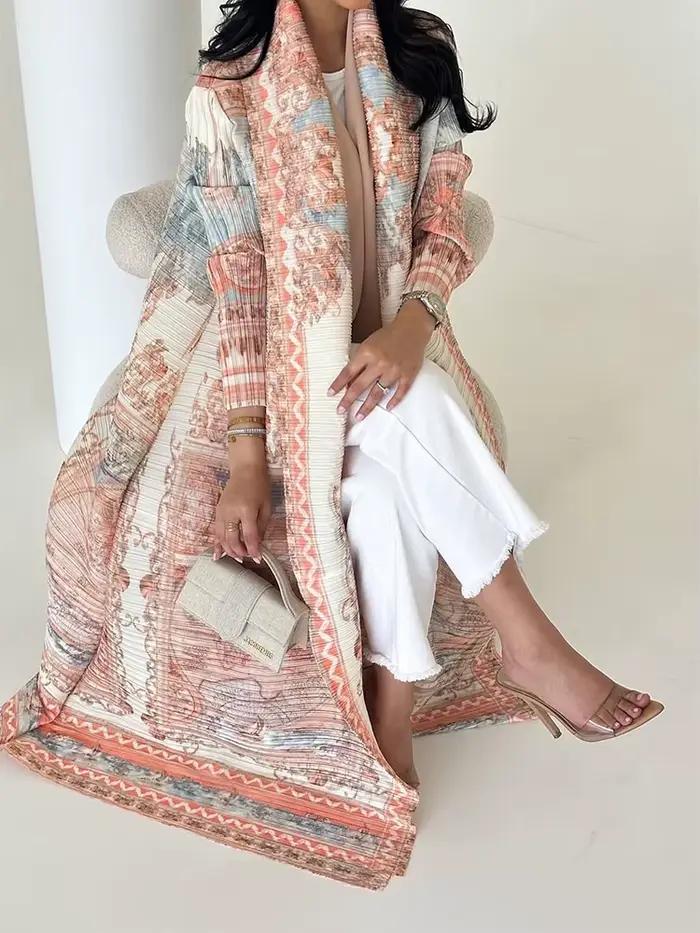 Robe plissée arabe dubaï pour femmes
