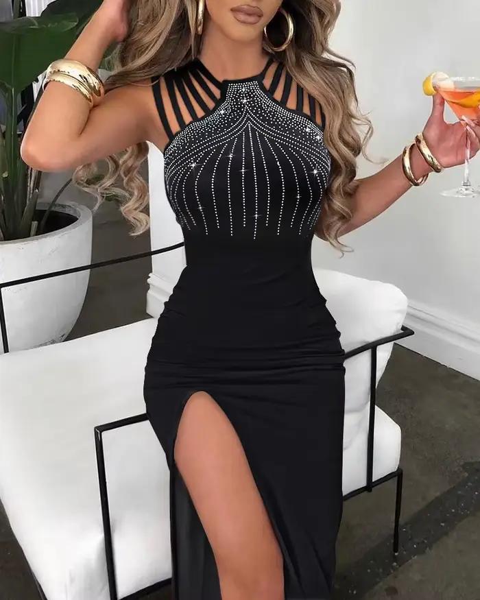 Robe pour femme 2026 avec perles brodées élégantes