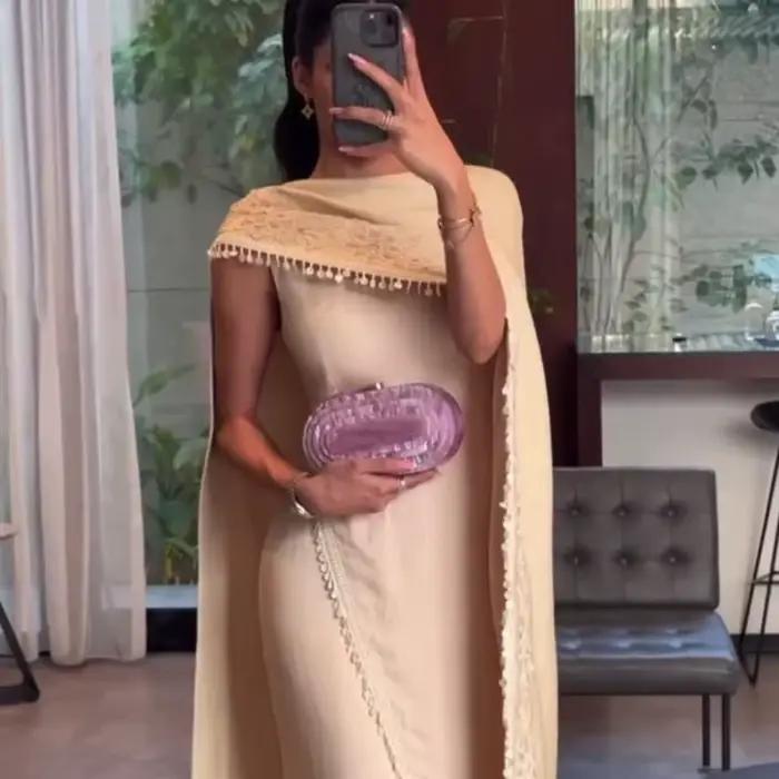 Caftan romantique 2 pièces robe de bal exclusive arabe dubaï femmes