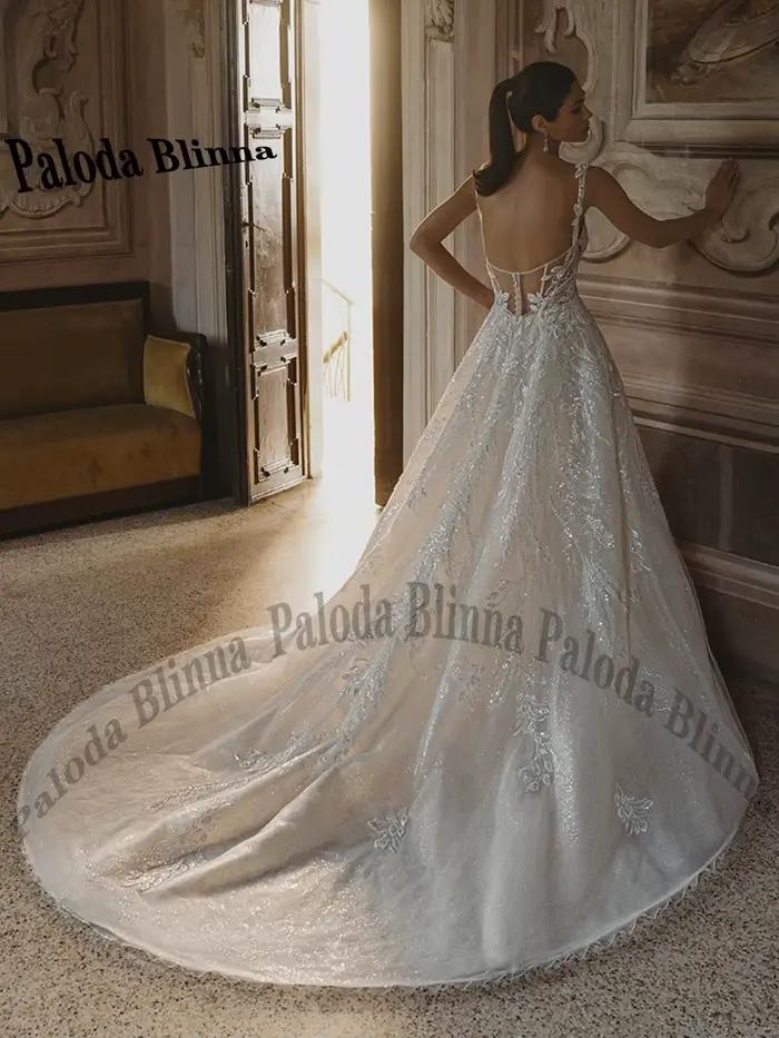 Paloda-Robes de mariée A-ligne personnalisées pour les patients
