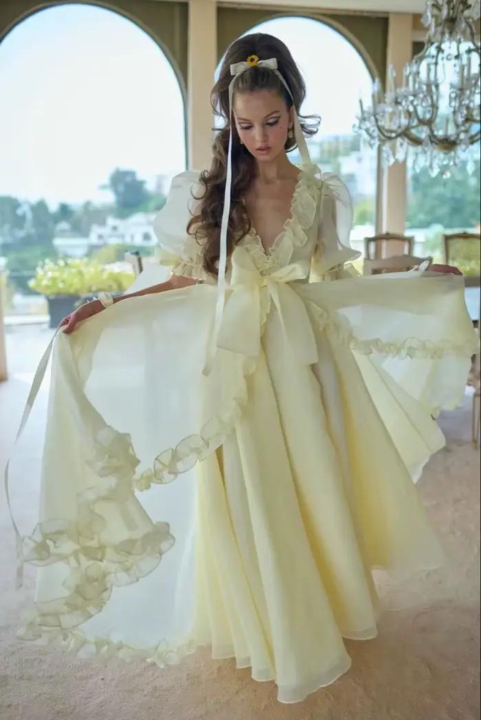 Robe de soirée Contessa personnalisée en crème