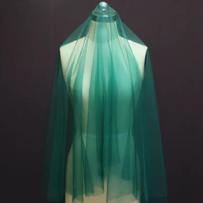 Pas de peigne! Robe de Mariée en Tulle Vert Personnalisée