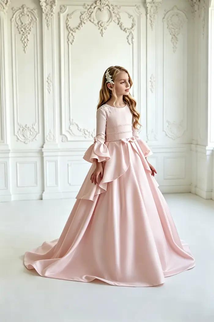 Robes de demoiselle d'honneur blanches avec appliques perlées et nœud