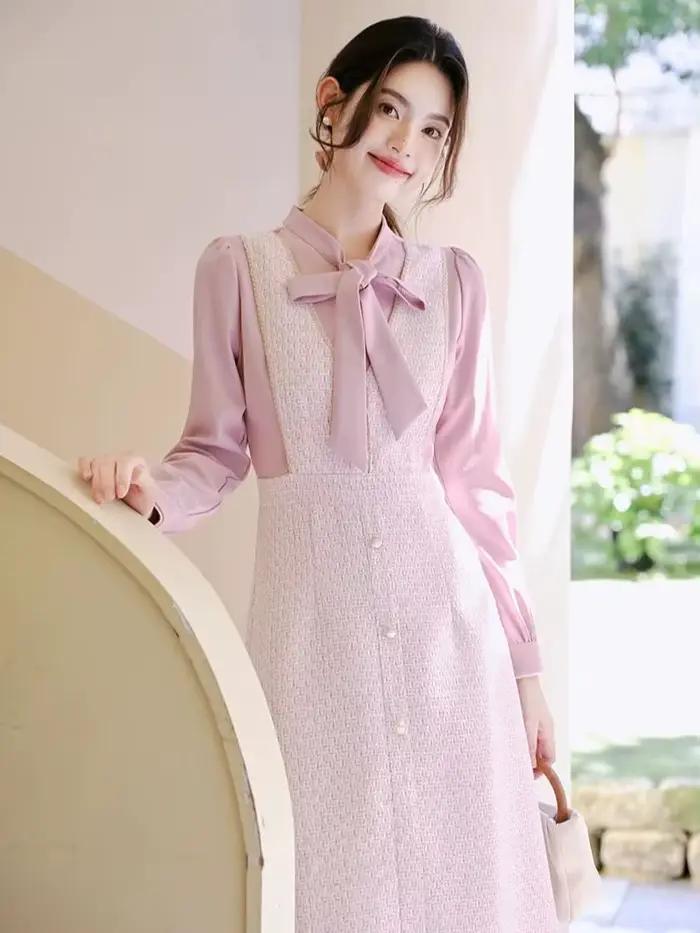 Robe Élégante à Manches sulfpour Femme