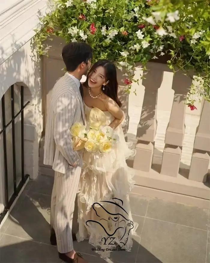 Robes de mariée coréennes de luxe YZ