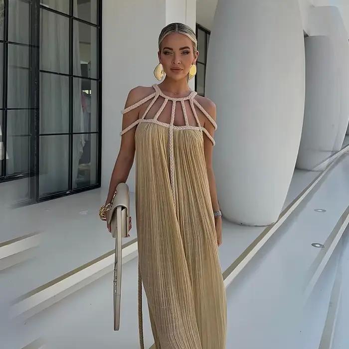 Robe de plage d'été, mode bord de mer