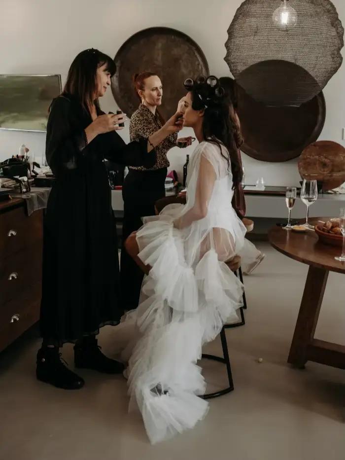 Robe de mariée classique en tulle