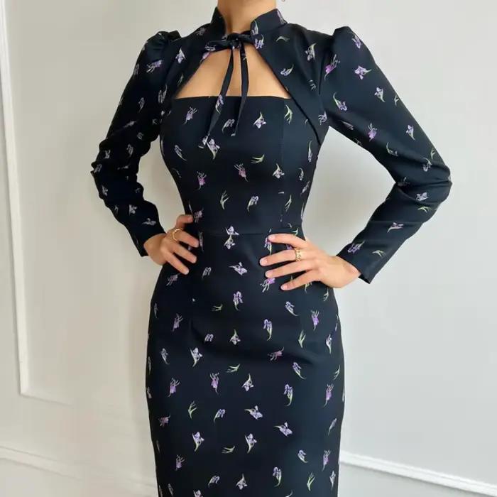 Robe à manches longues pour femmes