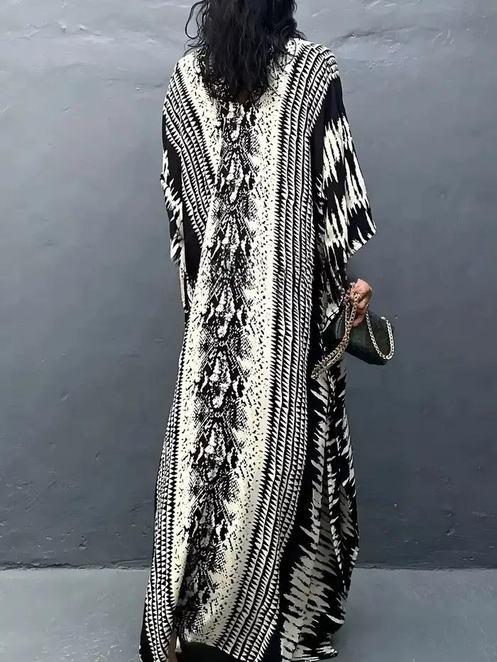 Robe caftan MAKABO imprimés colorés style plage pour femmes vacances estivales occasions spéciales