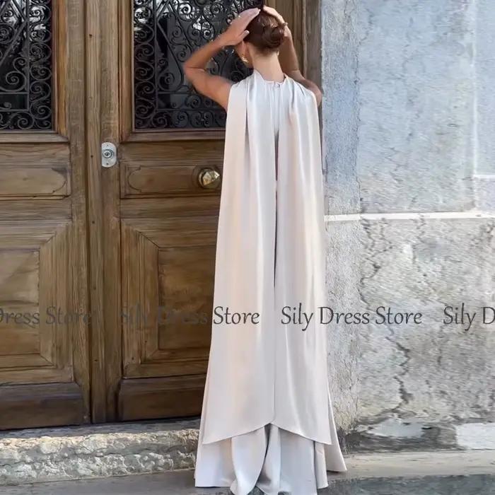 Robe de soirée sirène en satin pour occasions spéciales