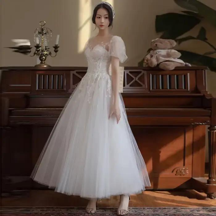 Robe de mariée légère française