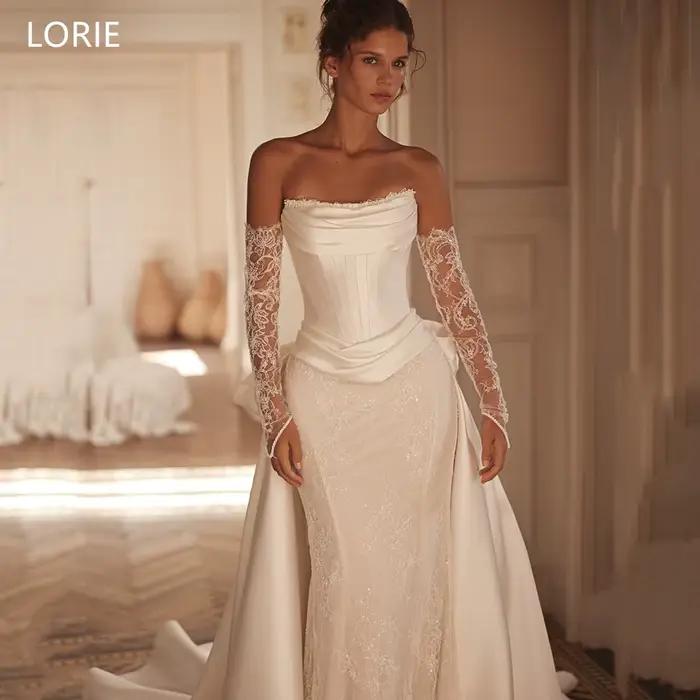 Robe de mariée LORIE en satin exquis