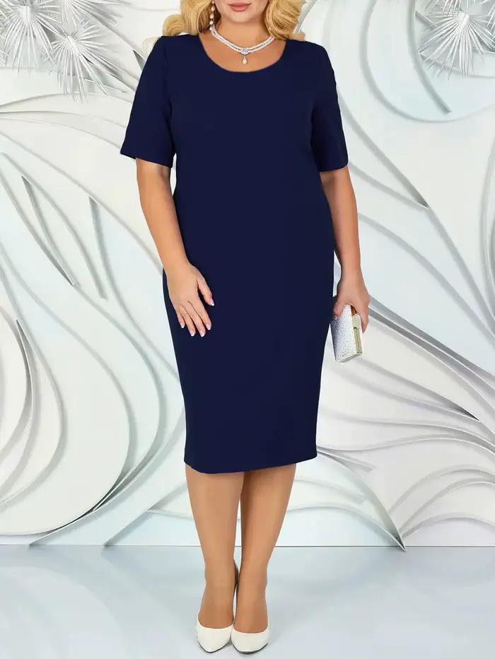 Robes grande taille femme deux pièces broderie florale élégante belle robe de soirée pour les Occasions formelles