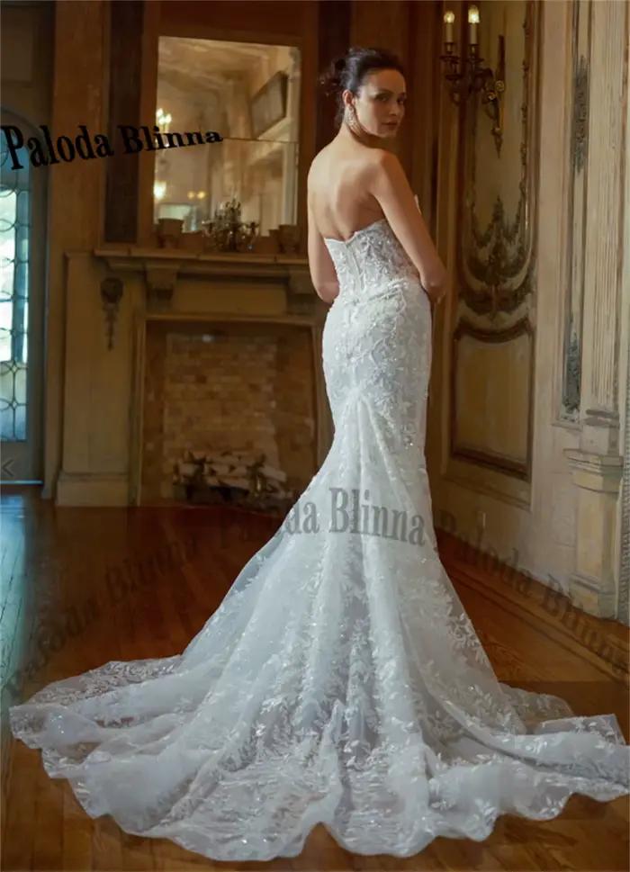 Robes de mariée fantaisie Paloda pour femmes avec appliques