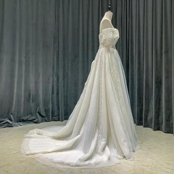 9131 personnalisé romantique robe de mariée pharmacien robes