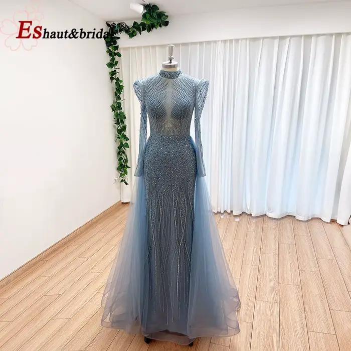 Robe de Soirée Musulmane Élégante pour Femme 2026 – Luxe Dubaï