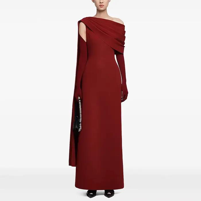 Robe de soirée bordeaux Simple