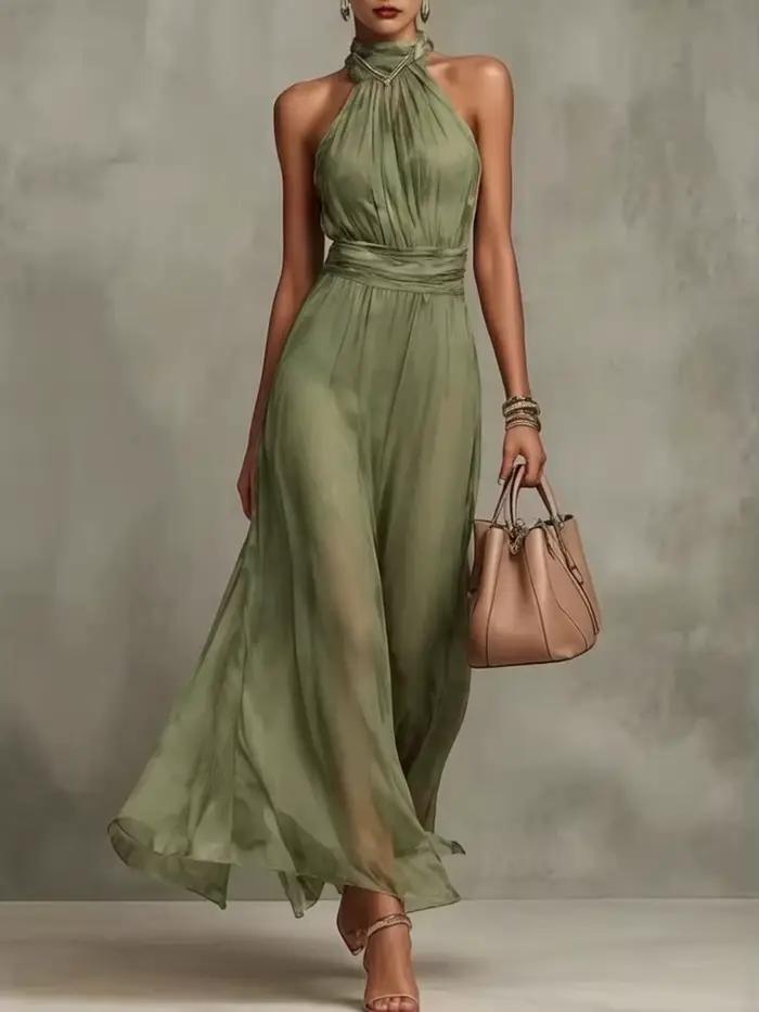 Robe de soirée élégante en mousseline 2026