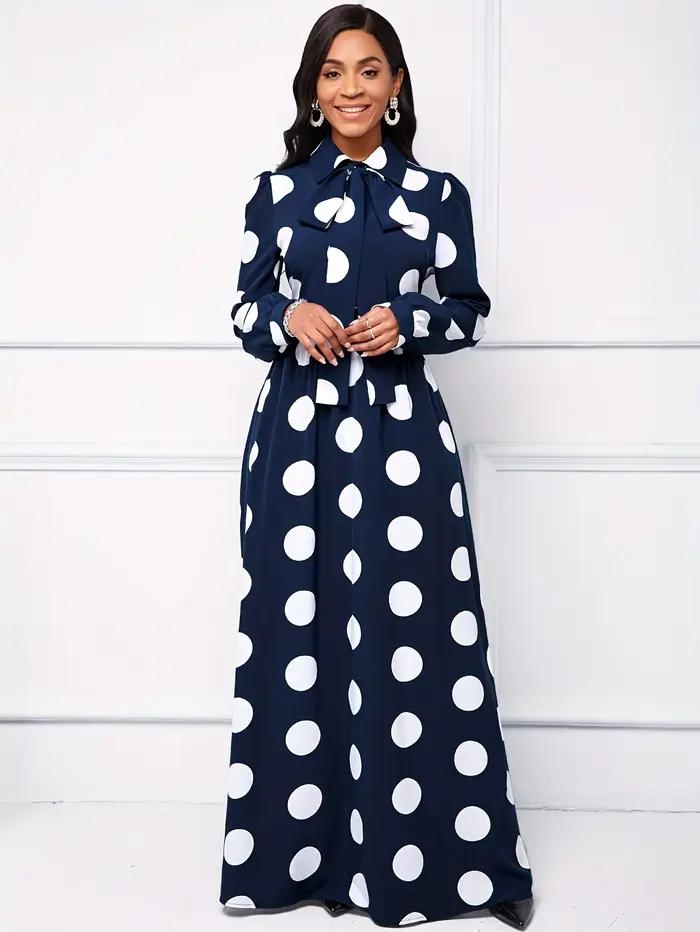 Robe maxi à manches longues pour femmes