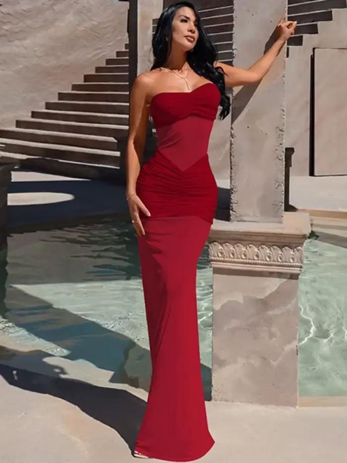 Robe De soirée sans bretelles pour femmes