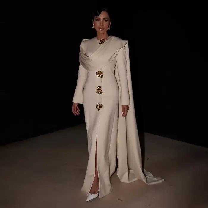 Robe de soirée sirène blanche arabe Sharon Said 2026
