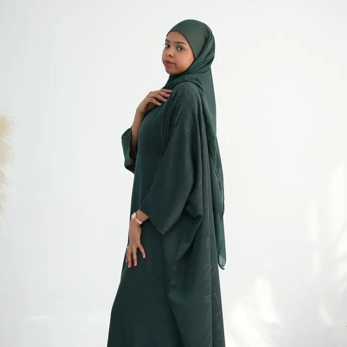 Femmes Abayas 2026 Eid Ramadan Abaya dubaï luxe Caftan Marocain Femme robes en Satin vêtements musulmans Kebaya