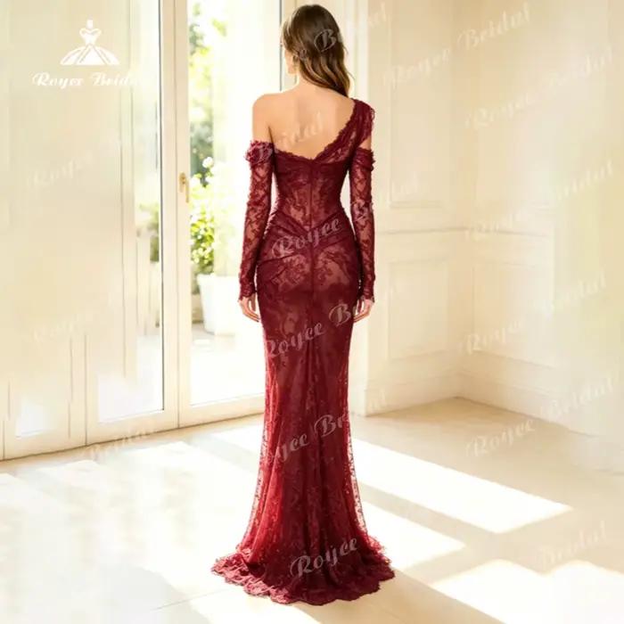Robes de soirée asymétriques chic 2026 avec perles et volants