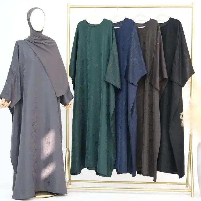 Femmes Abayas 2026 Eid Ramadan Abaya dubaï luxe Caftan Marocain Femme robes en Satin vêtements musulmans Kebaya