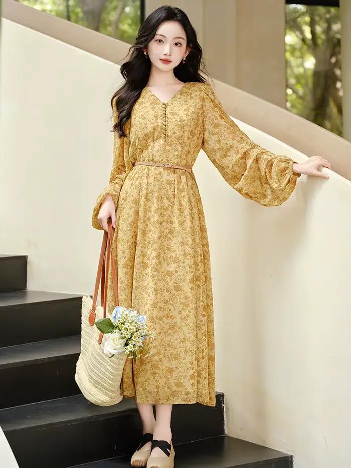 Robe femme ample décontracté imprimé