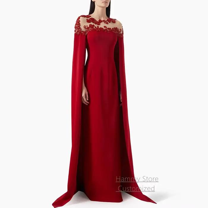 Robe de soirée rouge personnalisée