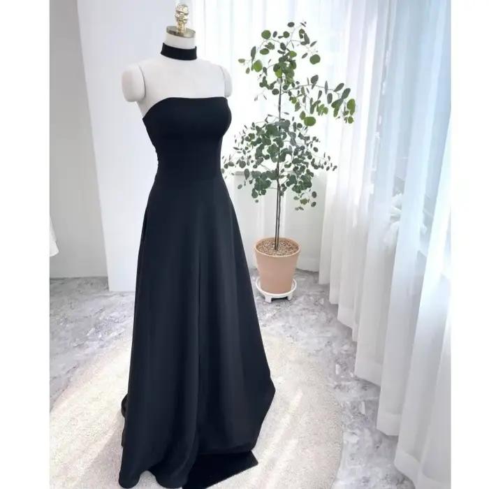 Robe de soirée noire classique