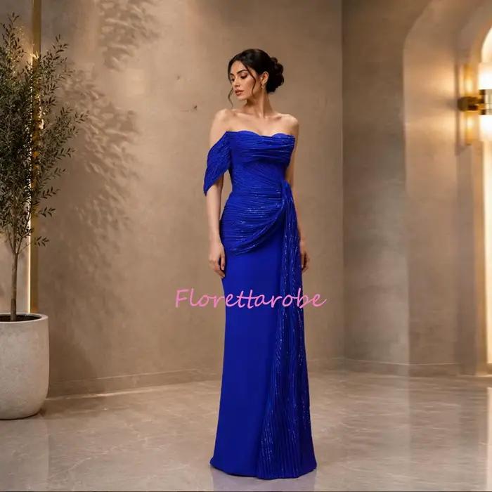 Robe de soirée droite à sequins