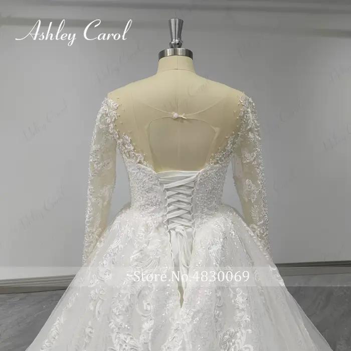 Ashley Carol-Robe de Mariée Sexy à Manches sulf