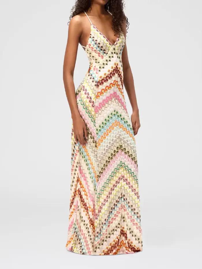 Robe de soirée Simple à bretelles Spaghetti pour femmes