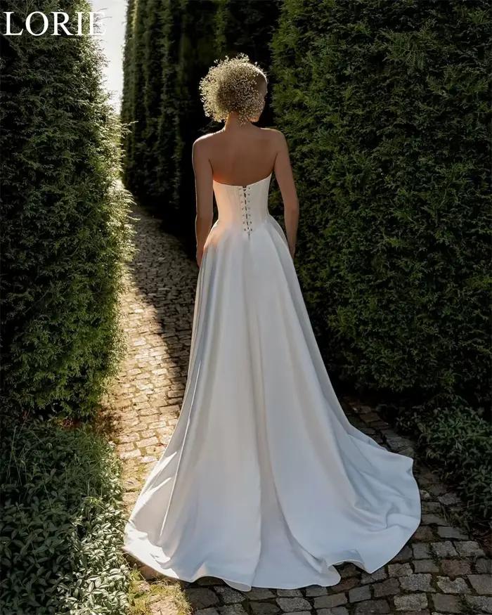 LORIE Robes de mariée élégantes en satin