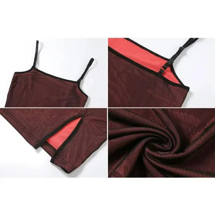 Mini robe en maille rouge vin pour femmes