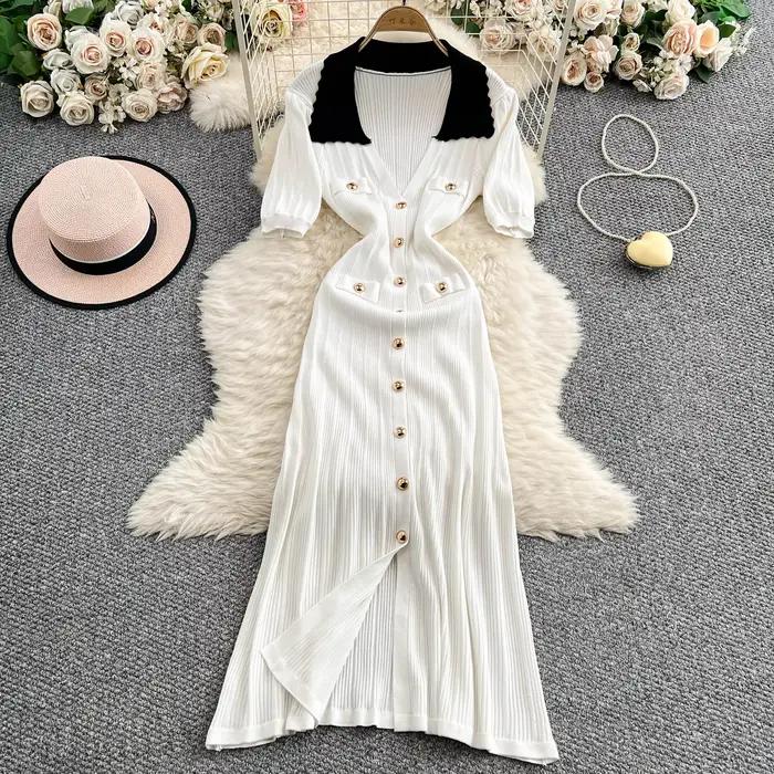 Robe longue décontractée pour femme REALEFT