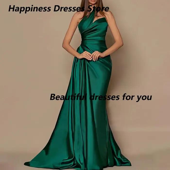Robe de soirée personnalisée asymétrique à une épaule