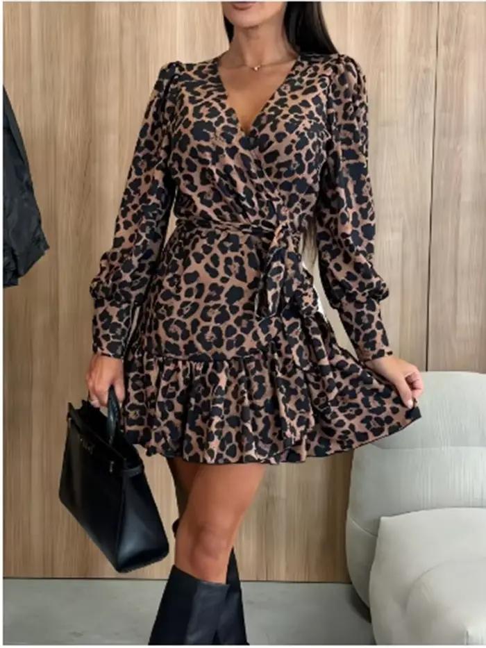 Robes imprimées léopard pour femmes