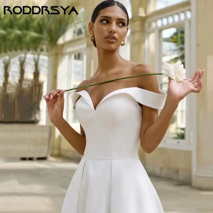 Robe de Mariée Simple en Satin Doux