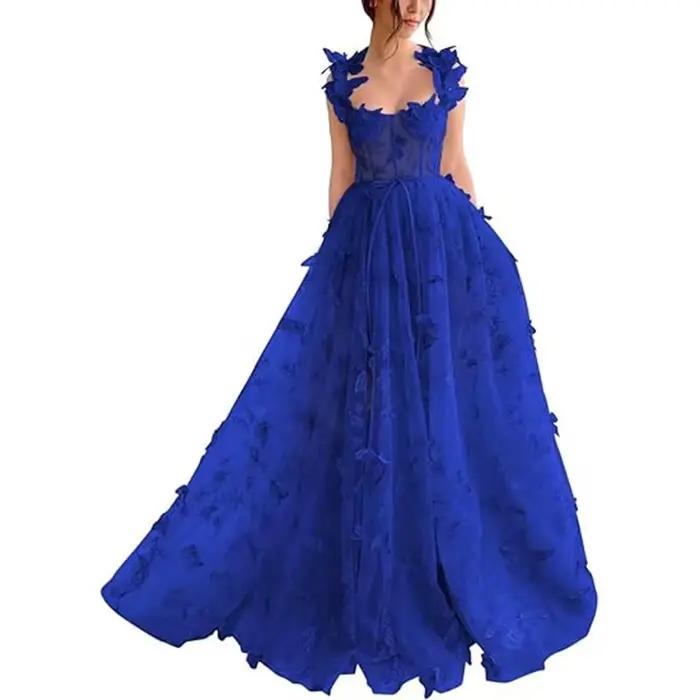 Robe sans manches en polyester avec dentelle pour femmes, silhouette fluide, col en V, disponible en plusieurs couleurs pour toutes les occasions estivales